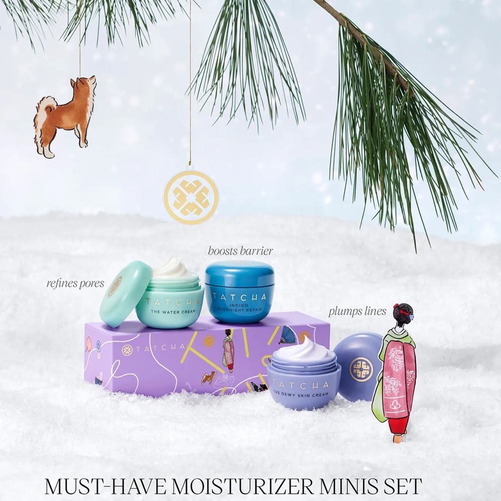 TATCHA Skincare Moisturizer Set - must have RUTINE WANTED